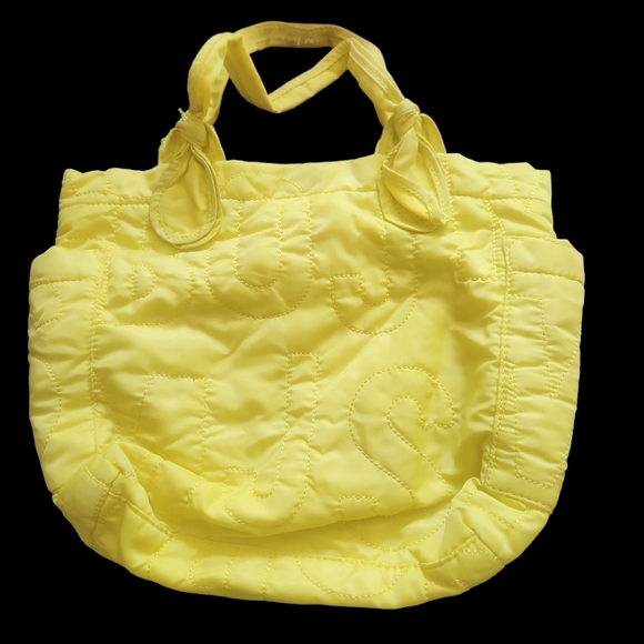 MARC JACOBS Workwear Yellow Embroidered Logo Tote Bag With Side Pockets - Picture 2 of 3